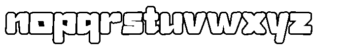 Gravox Outline Font LOWERCASE
