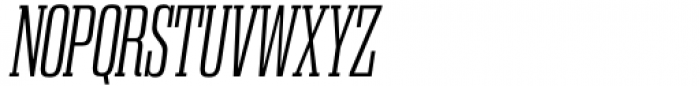 Gravtrac Compressed Light Italic Font UPPERCASE