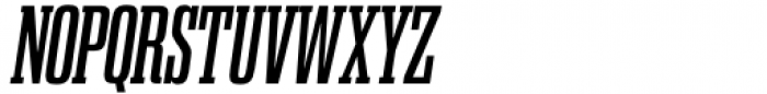 Gravtrac Compressed Semi Bold Italic Font UPPERCASE