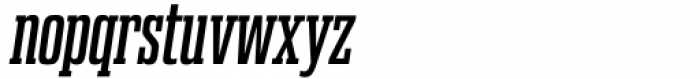Gravtrac Compressed Semi Bold Italic Font LOWERCASE