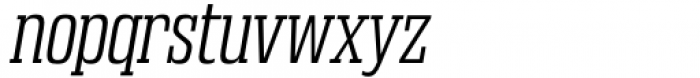 Gravtrac Condensed Light Italic Font LOWERCASE