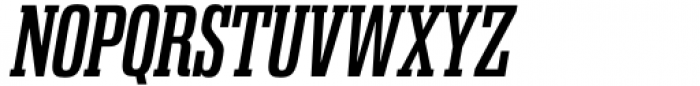 Gravtrac Condensed Semi Bold Italic Font UPPERCASE
