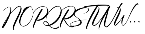 Graynita Calligraphy Font UPPERCASE