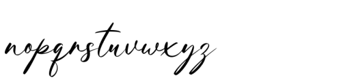 Graynita Calligraphy Font LOWERCASE