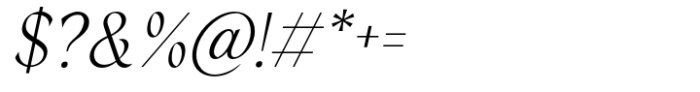 Grayscale Light Italic Font OTHER CHARS