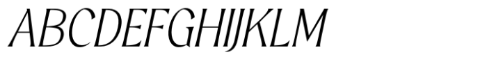 Grayscale Light Italic Font UPPERCASE