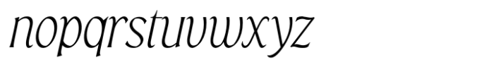 Grayscale Light Italic Font LOWERCASE