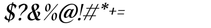 Grayscale Medium Italic Font OTHER CHARS