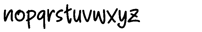 Graze Touch Bold Font LOWERCASE