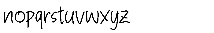 Graze Touch Regular Font LOWERCASE