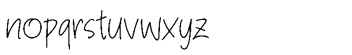 Graze Touch Thin Font LOWERCASE