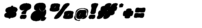 Greasy Italic Font OTHER CHARS