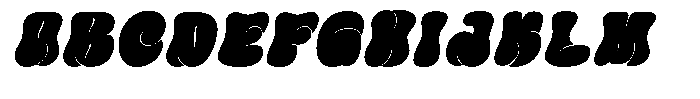 Greasy Italic Font UPPERCASE