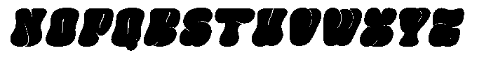 Greasy Italic Font UPPERCASE