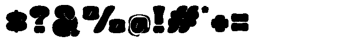 Greasy Regular Font OTHER CHARS