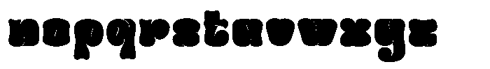Greasy Regular Font LOWERCASE