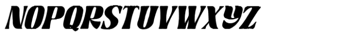 Great Mammoth Oblique Font LOWERCASE