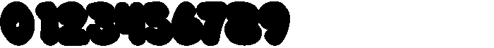 Great Splash Extrude Font OTHER CHARS