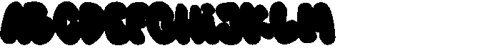 Great Splash Extrude Font UPPERCASE