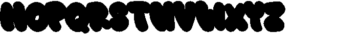 Great Splash Extrude Font UPPERCASE