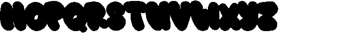 Great Splash Extrude Font LOWERCASE