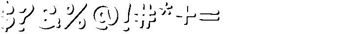 Great Splash Outlined Font OTHER CHARS