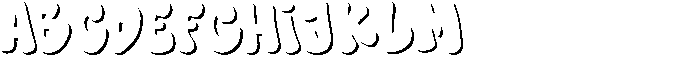Great Splash Outlined Font UPPERCASE