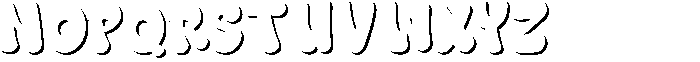 Great Splash Outlined Font UPPERCASE