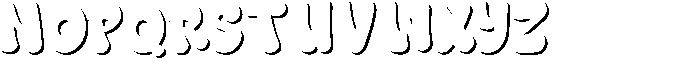 Great Splash Outlined Font LOWERCASE