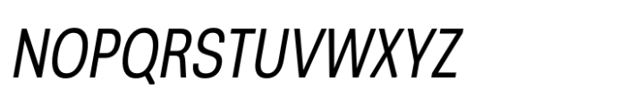 Greater Neue Condensed Condensed Italic Font UPPERCASE