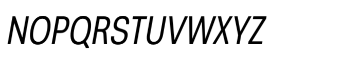 Greater Neue Condensed Italic Font UPPERCASE
