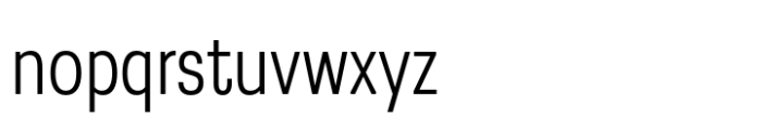 Greater Neue Condensed Light Font LOWERCASE