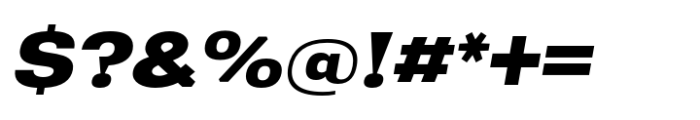 Greater Neue Expanded Bold Italic Font OTHER CHARS
