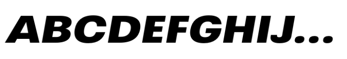 Greater Neue Expanded Bold Italic Font UPPERCASE