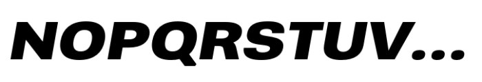 Greater Neue Expanded Bold Italic Font UPPERCASE
