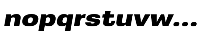 Greater Neue Expanded Bold Italic Font LOWERCASE