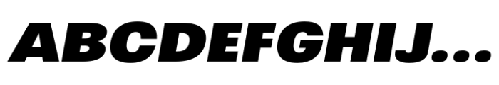 Greater Neue Expanded Extra Bold Italic Font UPPERCASE