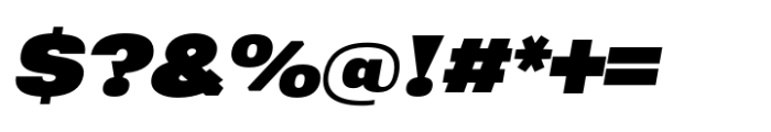 Greater Neue Expanded Heavy Italic Font OTHER CHARS