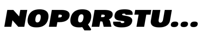 Greater Neue Expanded Heavy Italic Font UPPERCASE