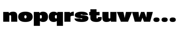 Greater Neue Expanded Heavy Font LOWERCASE