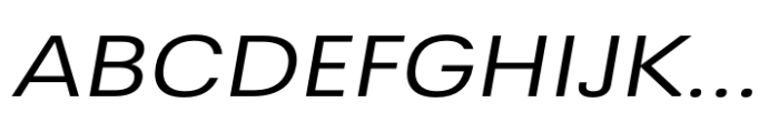 Greater Neue Expanded Italic Font UPPERCASE