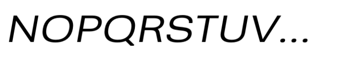 Greater Neue Expanded Italic Font UPPERCASE