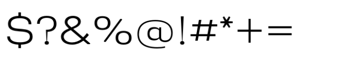 Greater Neue Expanded Light Font OTHER CHARS