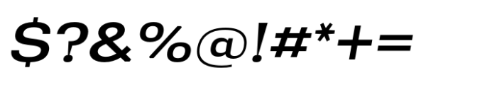 Greater Neue Expanded Medium Italic Font OTHER CHARS