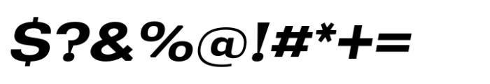 Greater Neue Expanded Semi Bold Italic Font OTHER CHARS