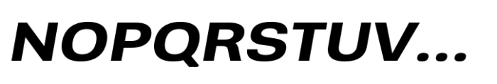 Greater Neue Expanded Semi Bold Italic Font UPPERCASE
