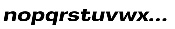 Greater Neue Expanded Semi Bold Italic Font LOWERCASE