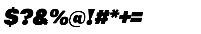 Greater Neue Heavy Italic Font OTHER CHARS