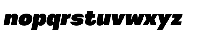 Greater Neue Heavy Italic Font LOWERCASE