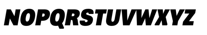 Greater Neue Narrow Extra Bold Italic Font UPPERCASE